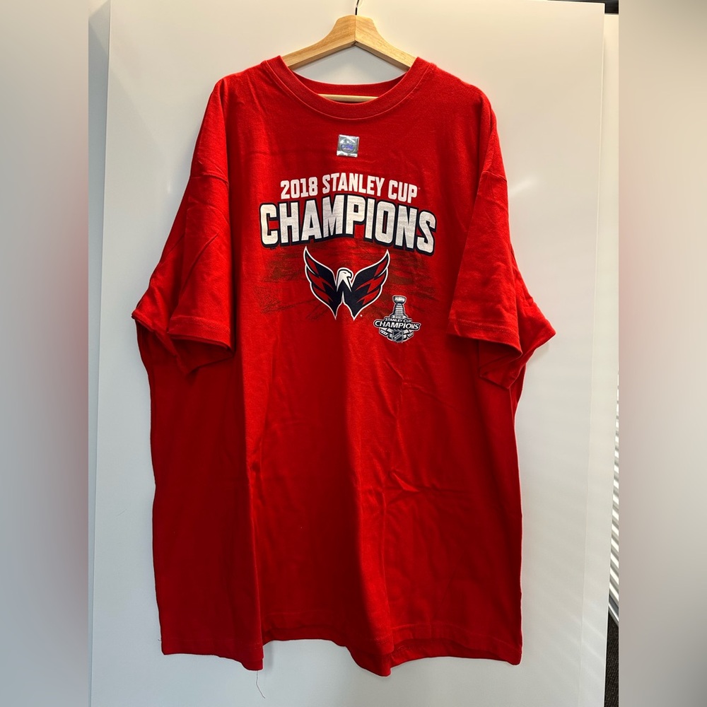 Red 2018 Washington Capitals Stanley Cup Champions T-shirt #NHL #StanleyCup